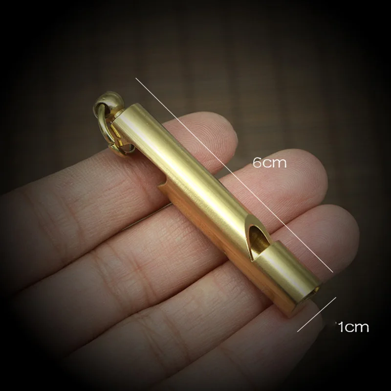 Meetee 2/5 шт. ретро Пряжка свисток из чистой латуни для рефери DIY принадлежности