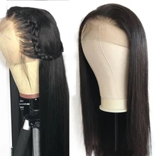 Соф queen hair парики 13*4 Кружева передние человеческие волосы парики для чернокожих Для женщин бразильский человеческих волос парик шнурка прямой парик шнурка