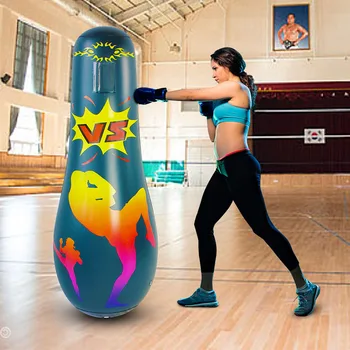 

Children Tumbler Punching Bag Fitness Inflatable Kids Sandbag Home Gym Fitness Boxing Fight Training Stress Relief Toy