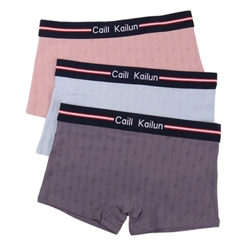 

HaleyChan Cotton Plaid Striped Boyshort 3 Pack Boxer Briefs for Tomboy Trans Lesbian Transgender Ftm Women Underwear Panties