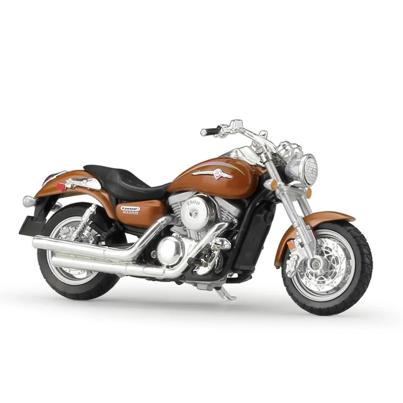 WELLY 1/18 весы 2002 Kawasaki Vulcan 1500 классический мотоцикл отлитый под давлением металлический мотоцикл модель игрушка для коллекции, подарок, дети - Цвет: Золотой