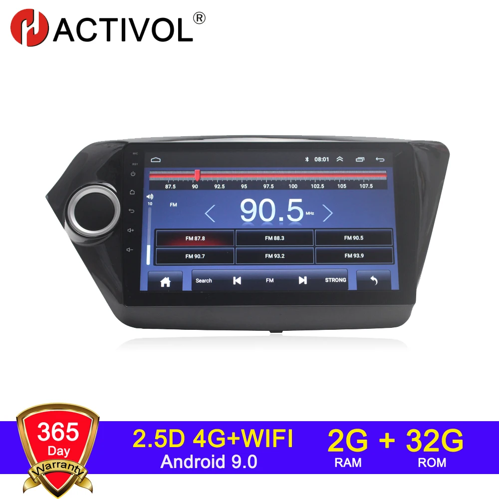 4G 2G 32G 4G wifi 2G 32G Android 9,0 2 din автомагнитола для KIA K2 RIO 2 2011- автомагнитола - Цвет: 4G 2G 32G