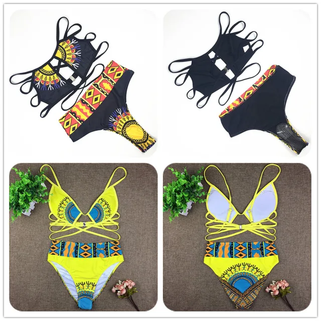 Woma Dashiki High Waist Swim Wear - Image 4