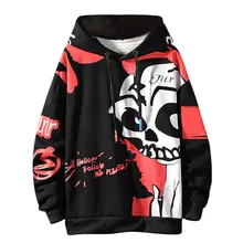 Мужские новые толстовки для скейтбординга, осенняя стильная модная вязанная шапка, удобный топ с длинными рукавами, пуловер с черепом, куртка#2G23