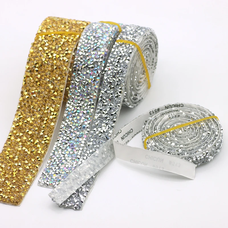 Tape Applicator Ribbon Rhinestone Trim 1 Rhinestones Iron Crystal