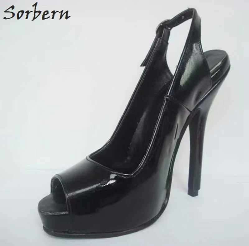 Sorbern туфли-лодочки из натуральной кожи на платформе; женская обувь; туфли на высоком каблуке-шпильке; Новинка года; коллекция; цвета на заказ; обувь на каблуке размера плюс 13