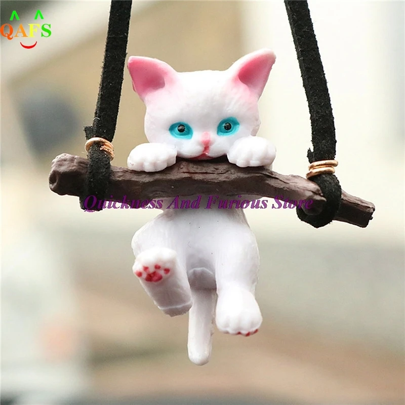 1 Pc Car Pendant Creative Cute Branch Cat Rearview Mirror Interior Decoration Accessories | Автомобили и мотоциклы
