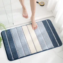 

ONEPACE Striped home bedroom entrance mat bathroom absorbent mat household bathroom entrance non-slip mats