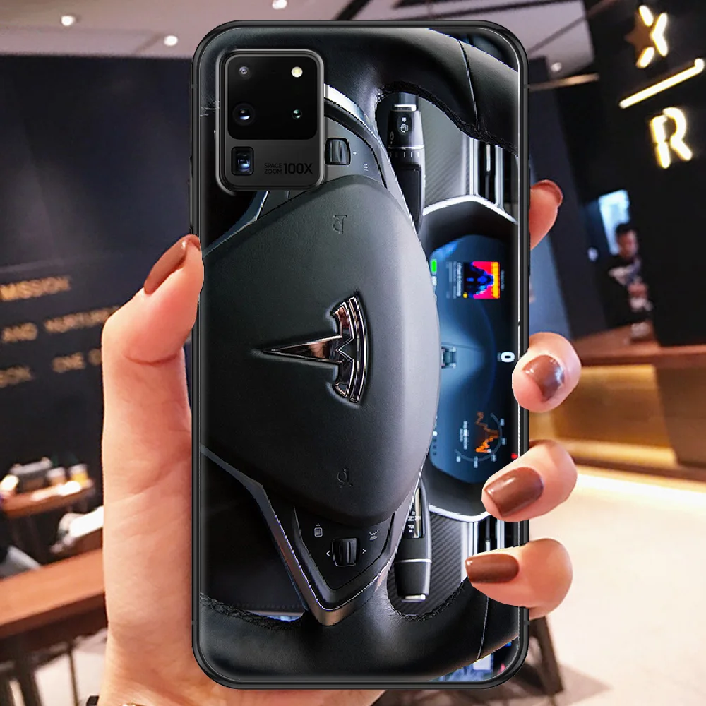 Чехол для телефона Tesla Inc. с логотипом автомобиля Samsung Galaxy Note 4 8 9 10 20 S8 S9 S10 S10E S20 Plus