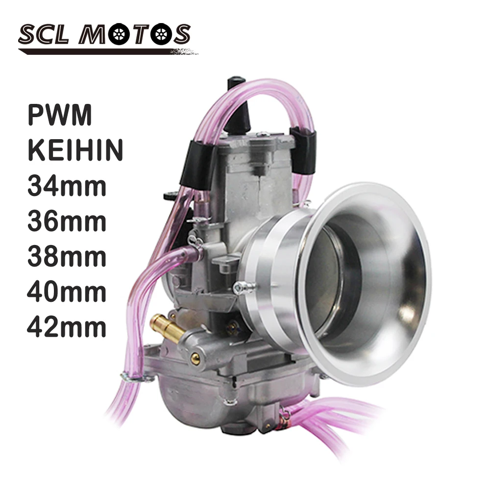 SCL MOTOS 1 шт. Keihin PWM 34 36 38 40 42 мм мотоциклетный Карбюратор с чашкой воздушного фильтра