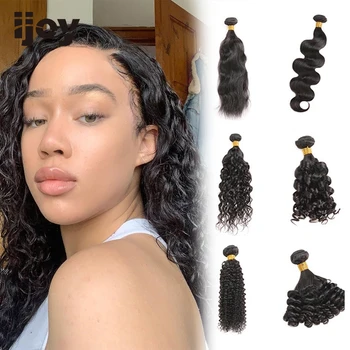 

Human Hair Bundle Natural Color Straight/Body Wave/Kinky Curly 8“-26“ M Brazilian Hair Weave Bundle Non-Remy Hair Extension IJOY