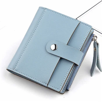 

Small Wallet Women Short Wallets Coin Purse Pocket Clutch Card Holder Wallet Money Bag Female Leather Purses carteira billetera