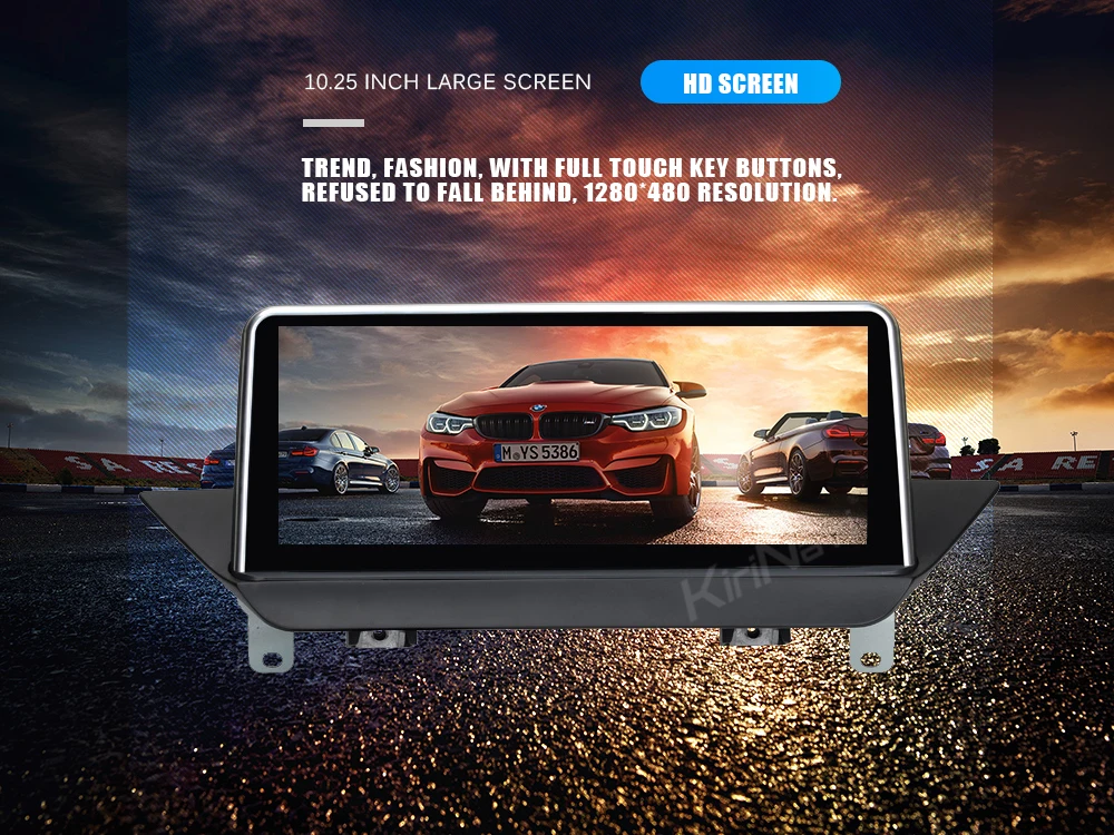 Flash Deal KiriNavi 8 Core 4+64G 10.25" 2 din android 9.0 autoradio car multimedia gps for BMW X1 E84 automotivo head unit WIFI navigation 1