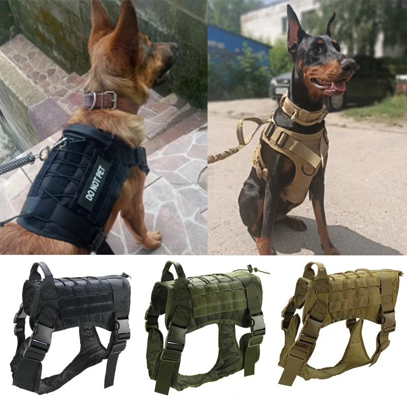 Тактическая шлейка для собак в стиле милитари K9 жилет-одежда больших тактическая