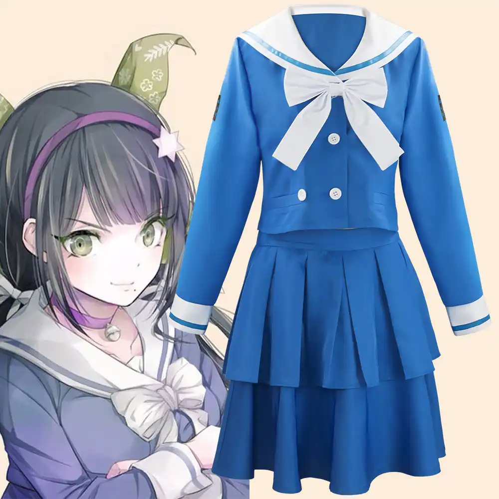 アニメdanganronpa V3コスプレ衣装女性ブルー制服の衣装ドレスセーラースーツ ハロウィーンカーニバルアニメコスプレ衣装 Aliexpress