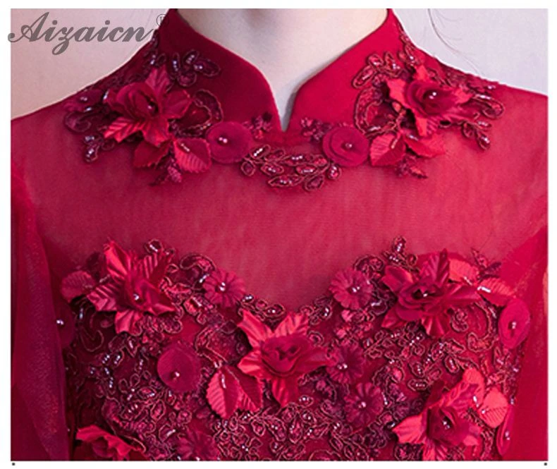 Красная мини Пряжа юбка мода беременных короткие Cheongsam Современная невеста свадебное платье Qi Pao женское китайское свадебное платье Qipao акция