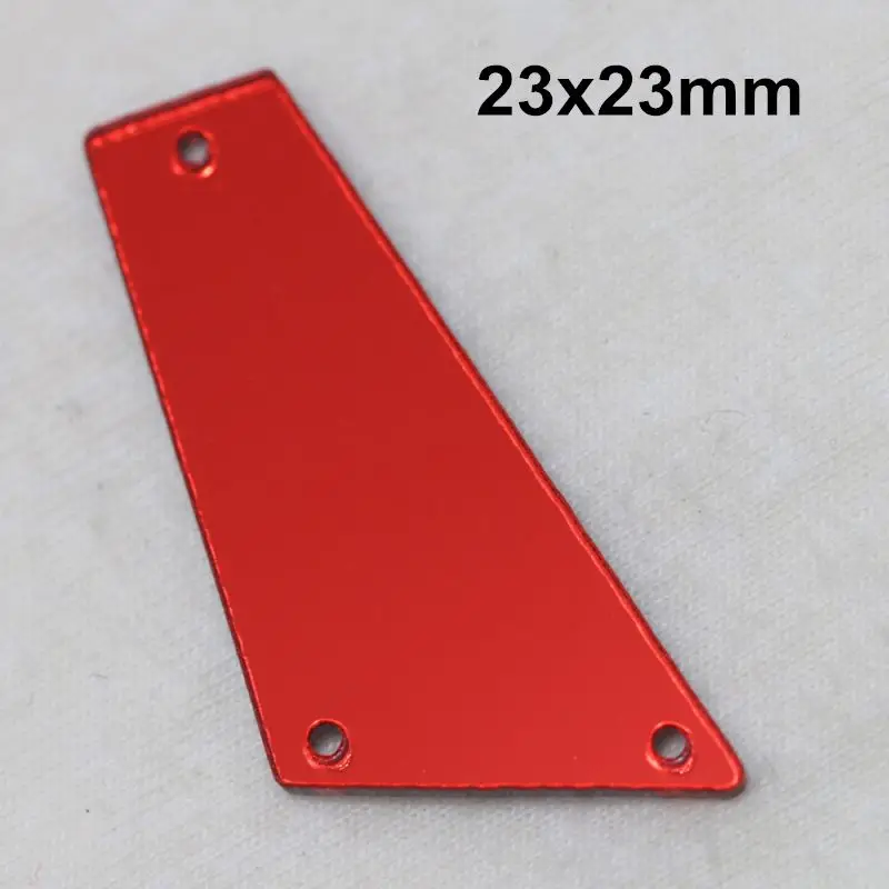 A13-17x40 Светлый Сиам acryl ic зеркало пришить Стразы DIY Flatback зеркало акрил пришивные стразы с отверстиями для шитья - Цвет: A13-17x40