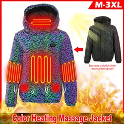 Self heating vest Jacket 2 Heating Zones USB Men Winter Electrical Heated Men's Jacket Outdoor Motorcycle Riding Hunting Hiking