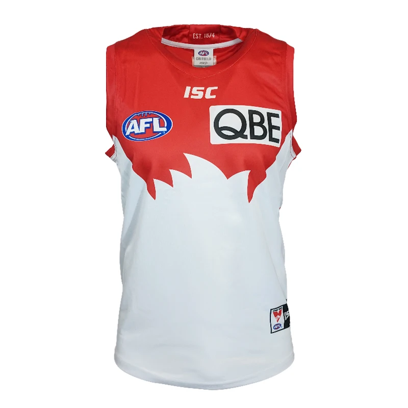 AFL SYDNEY SWANS GUERNSEY MEN'S HOME JERSEY size S-3XL Print custom names and numbers Top quality Free shipping - Цвет: No Print