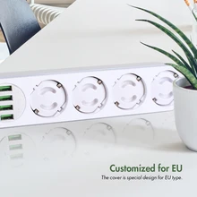

10pcs EU Stand Power Socket Cover Electrical Outlet Baby Child Safety Guard Electric Shock Proof Plugs Protector Rotate Cover