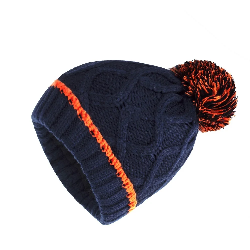 Connnectyle/Новинка Детская шапка с черепом Милая однотонная вязаная шерстяная