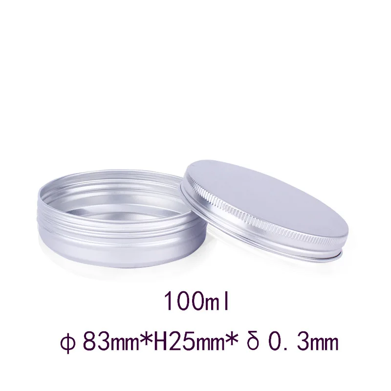 50 stücke 5g 10g 15g 20g 30g 40g 50g 60g 80g 100g Aluminium Zinn Gläser Lip Balm Zinn Behälter Mit Schraube Gewinde Deckel Kerze Tee Dosen Box – Detail 36