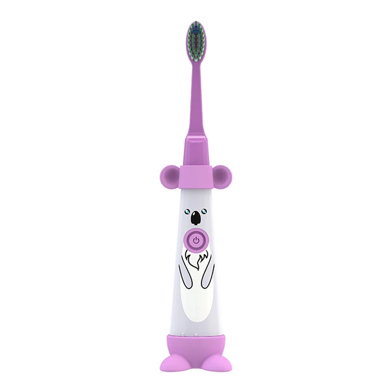 Kids Electric Toothbrush Cartoon Pattern Double-Sided Brush Electric Toothbrush for Kids with 2Pcs Replacement Head