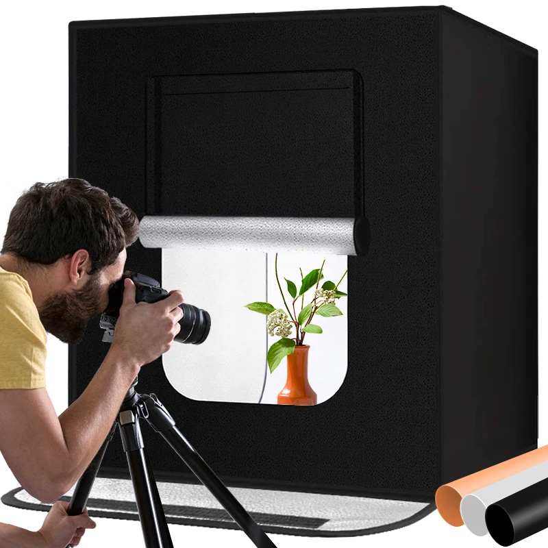 Портативный мини-софтбокс для фотостудии SPASH 60*60 см 24 дюйма софтбокс 46 Вт 3400 лм