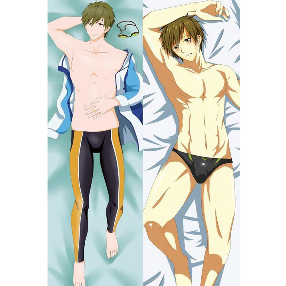Bl Male Cosplay Japanese Anime Free Makoto Tachibana Throw Otaku Dakimakura Gift Bedding Hugging Body Pillow Case 150x50 Cm Aliexpress Home Garden