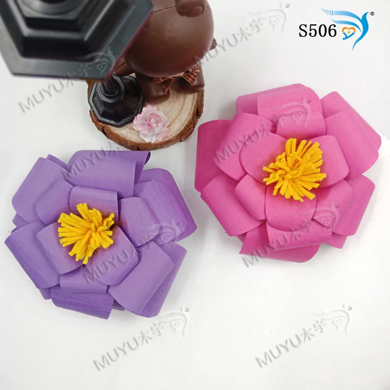 Цветок новая деревянная форма вырубки для скрапбукинга Thickness-15.8mm S506