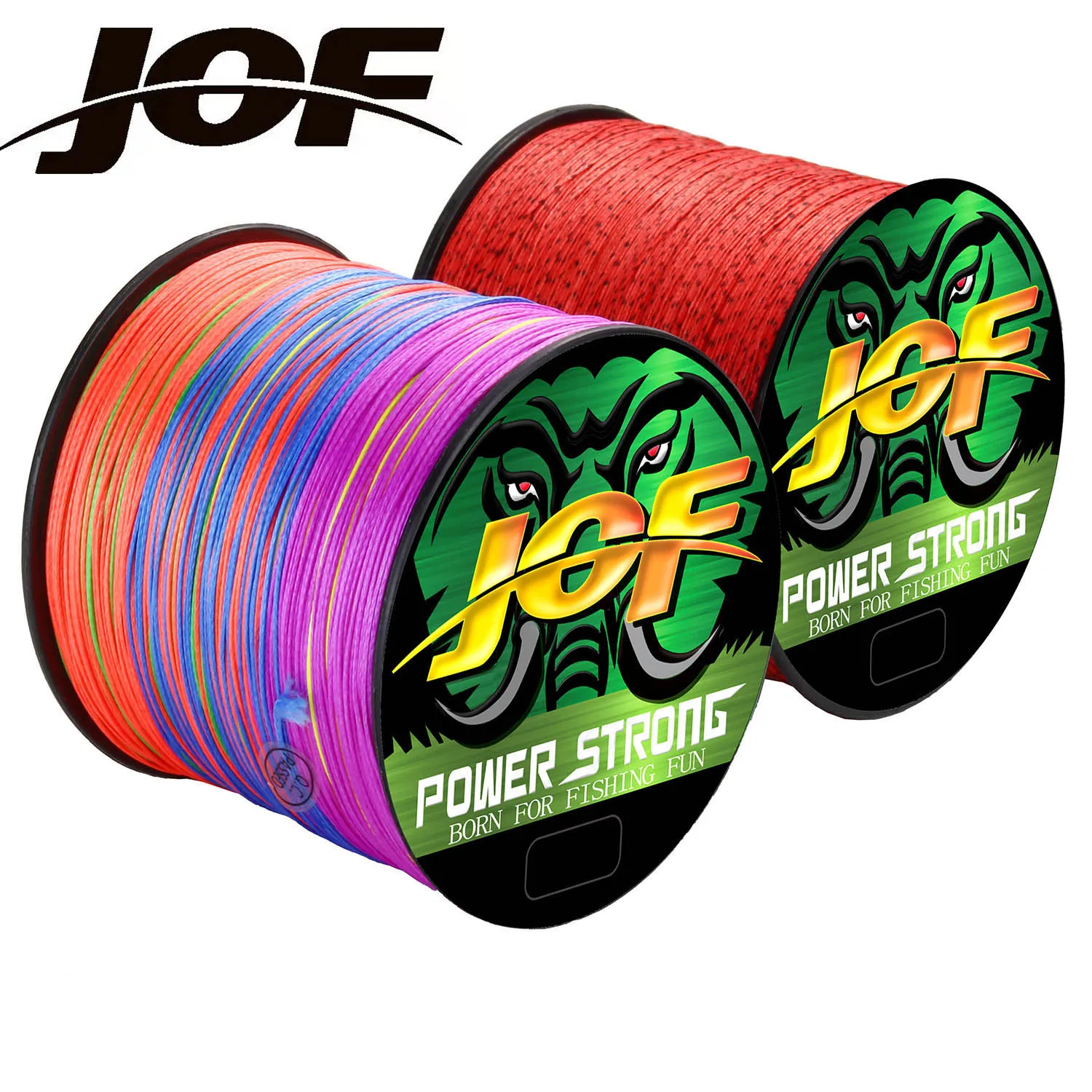 JOF Braided Fishing Line Super Strong Fly Wire 100% PE Multifilament  8 Strand 300M 500M 18LB-90LB Carp Woven Thread 4