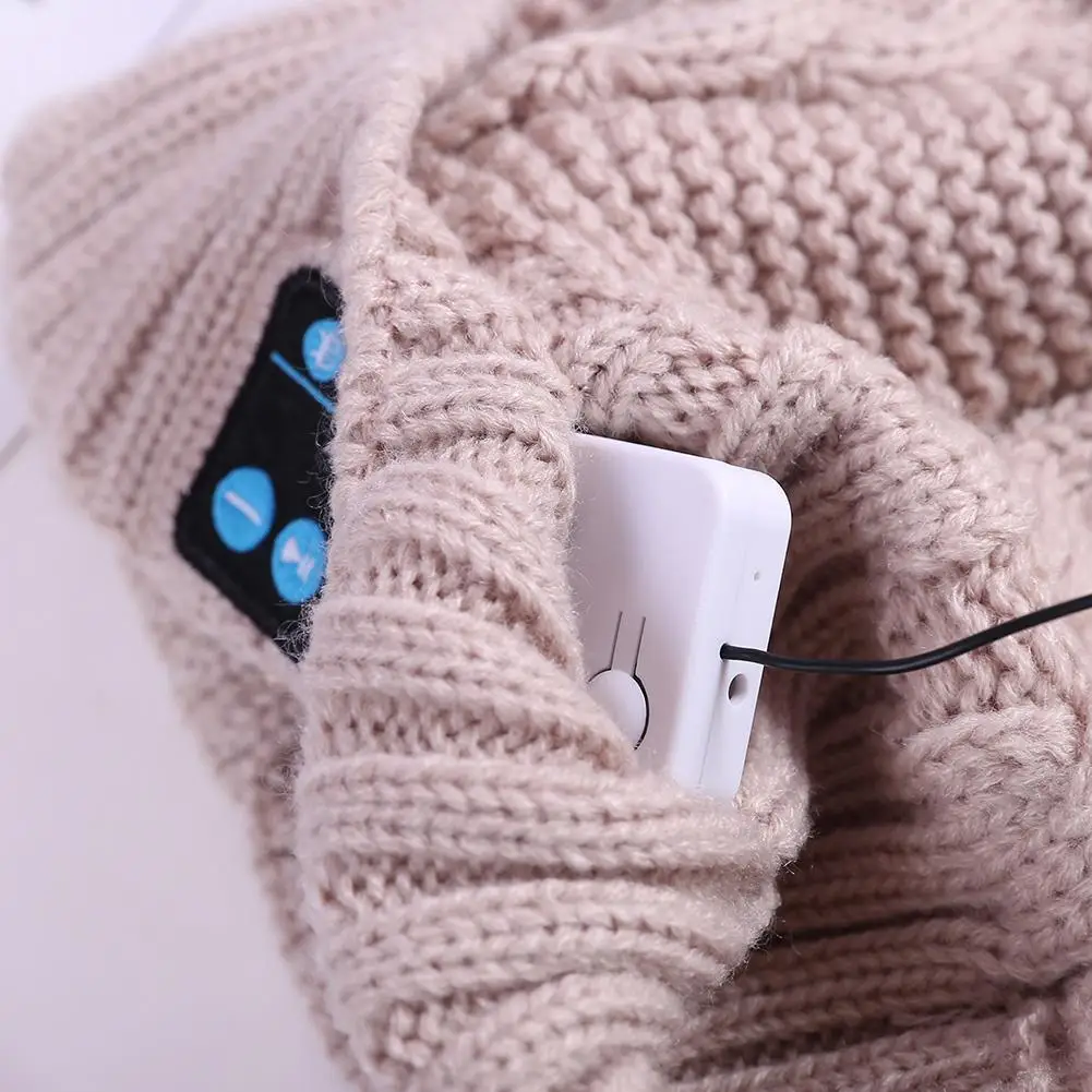 Спортивная шапка, Bluetooth гарнитура, беспроводная, цветная, музыкальная, теплая, зимняя, вязаные шапки, свободные руки, наушники, шапка для смартфона