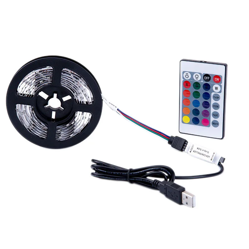 

Led Light Strip Full Kit For Pc Computer Case, Fixed By Powerful Magnet, Multi Function Remote Control,