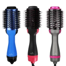 Kemei Фен для волос и объемный манками Салон Горячие воздушные лопасти щетка для укладки отрицательный генератор ионг выпрямитель для волос