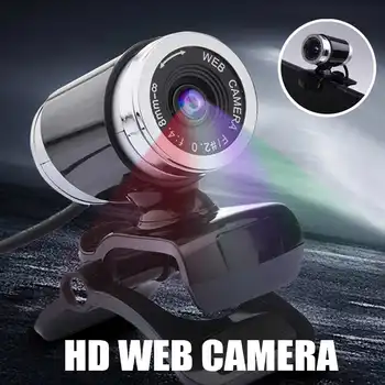 

HD 12MP 360° Rotation Webcam Camera with Mic USB 2.0 Desktops Web Cam PC Camera With Microphone For Laptop Desktop Home School