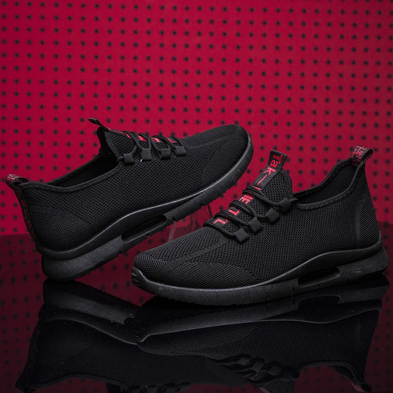 

Fly Woven Breathable Casual Shoes Men's Comfortable Versatile Jogging Athletic Shoes Lace Up Front-Style Hot Selling MEN'S SHOES