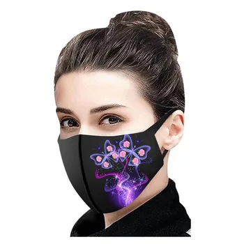 

1pc Unisex Face Mask Butterfly Print Mouth Cover Protection Washable Fabric Facial Mask Fashion Mascarilla Kids Filter Mask#YL5