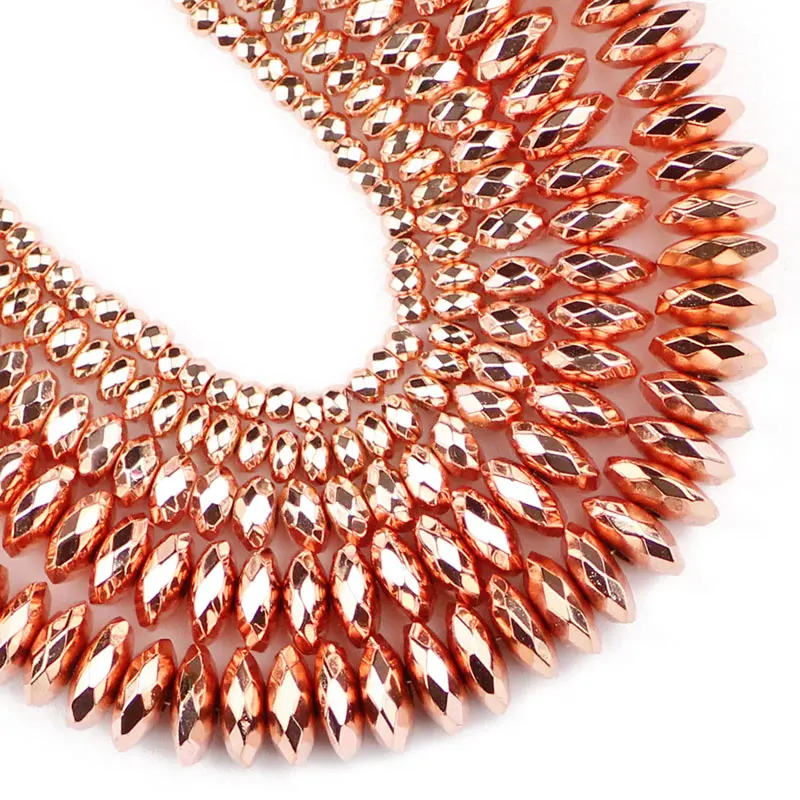 Rose Gold Hematite Spacer Beads