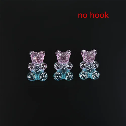 20*30mm 10pcs gummy bear flatback Resin Cabochons Scrapbook Craft Embellishments  Headwear accessories no hooks