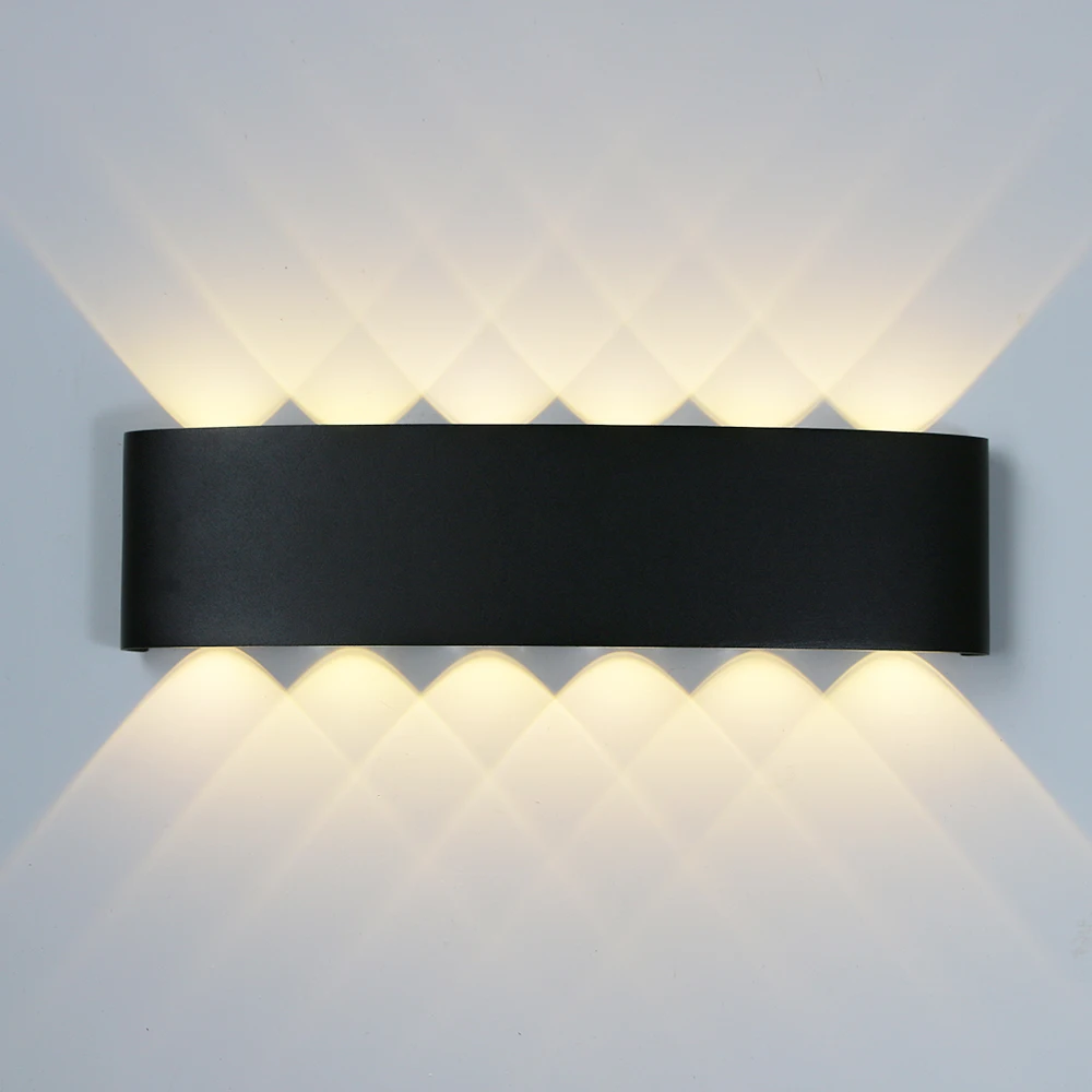 Outdoor Waterproof Wall Lamps LED Up Down Light White Black Aluminum Wall Light Waterproof IP65 Indoor Exterior Sconce Lamp wall light,led wall lamp,led light