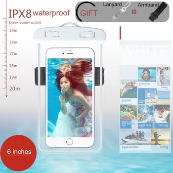 

Luminous Waterproof Diving Bag Touch Screen HD Photo Transparent PVC Fluorescent Water Proof Arm Bag Outdoor Diving Case FYJ
