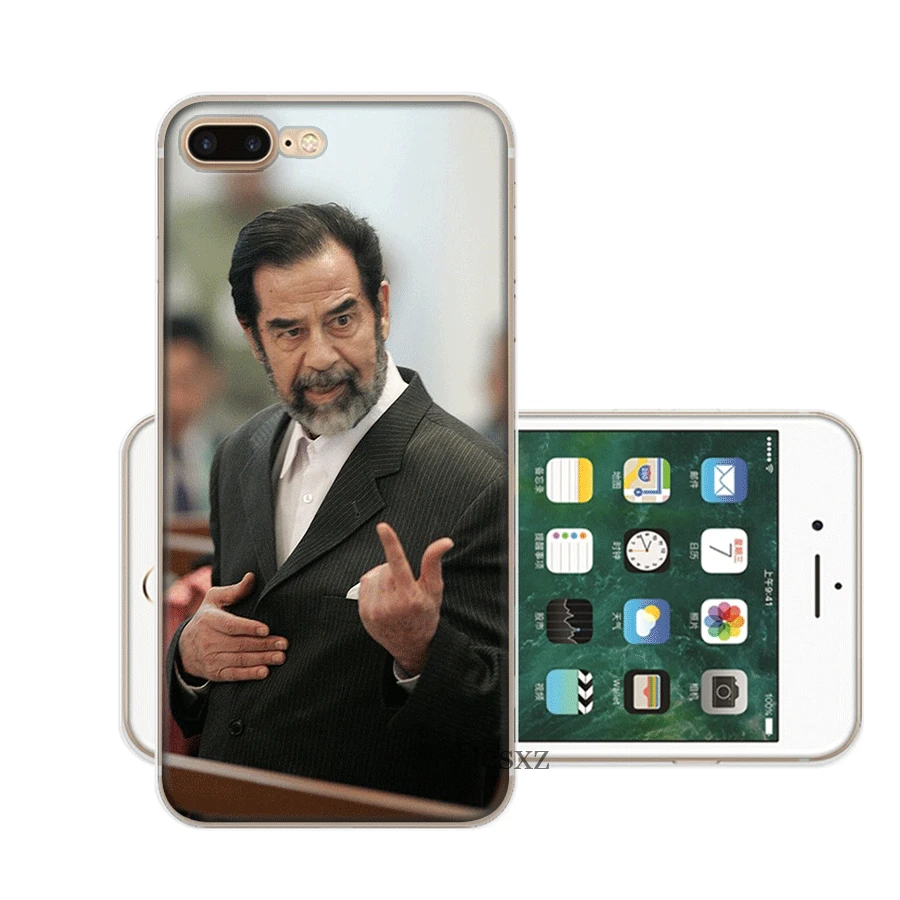 Мобильный чехол для iPhone X XS Max XR 6 6S 7 8 Plus 5 5S SE жесткий чехол Saddam Hussein irak Smart Shell - Цвет: 7