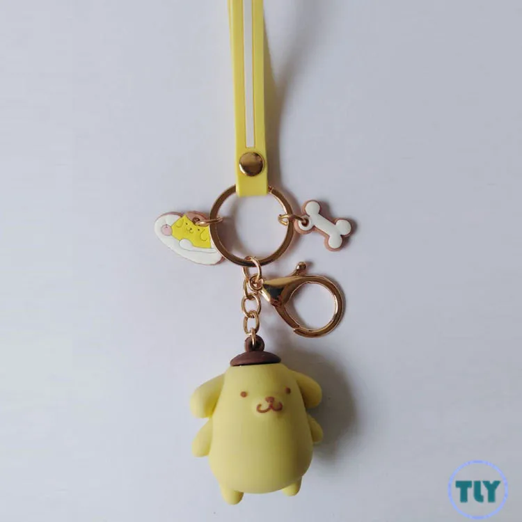 I19 Мультфильм Bad Марка Badtz Maru ПВХ брелок hello kitty Cinnamoroll милый смешной кулон для женщин брелоки llaveros ювелирные изделия Дети Подарки Игрушка - Цвет: I19