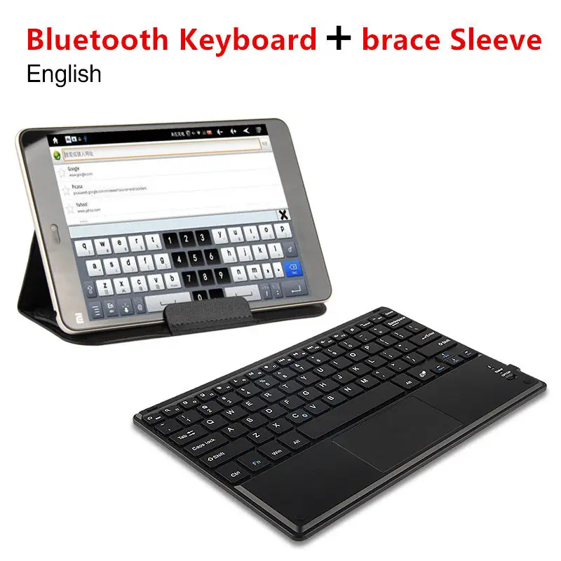 Bluetooth клавиатура для Samsung Galaxy Tab A 10,1 S5e 10,5 дюймов SM T510 T515 T720 T725 планшетный ПК Беспроводная клавиатура сенсорная панель чехол - Цвет: Keyboard English