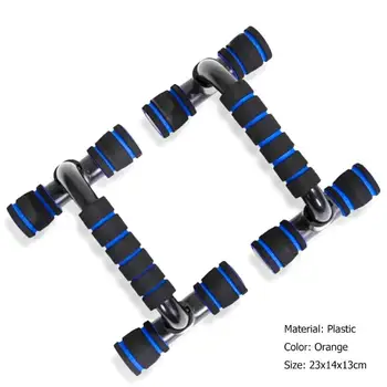 

Plastic H-shaped Fitness Push-up Rack Bracket Pushup Stands Bar Arm Muscle Trainer Home Exercise Chest Training Equipment