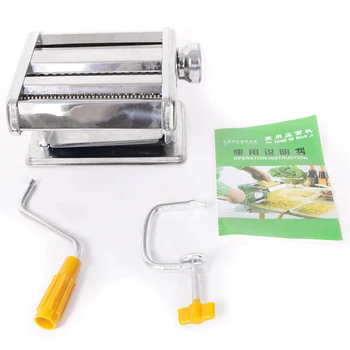 

Newly Dual-blades Multifunction Manual Noodle Making Machine Hand-cranking Stainless Steel Tool