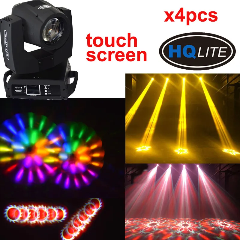 4 шт. BIPRISM 6linear + 24PRISM glass gobo 230 Вт 7r луч с движущейся головкой освещение