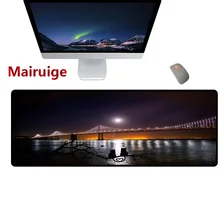 Mairuige Beautiful landscape pattern mouse pad, beautiful bridge lock table mat, gaming high-speed non-slip keyboard pad
