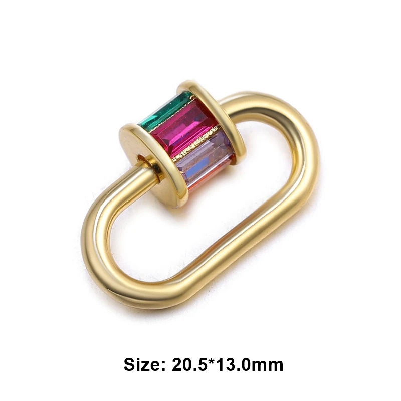 Gold Juya DIY эмалированные Подвески креативное крепление спиральные винтовые застежки аксессуары Принадлежности для рукоделия ювелирные изделия ожерелья Изготовление - Цвет: Gold