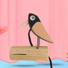 Классическая стукающая звуковая игрушка деревянная птица Хлопушка блок дети музыкальное обучение развитие игрушка инструмент для детей